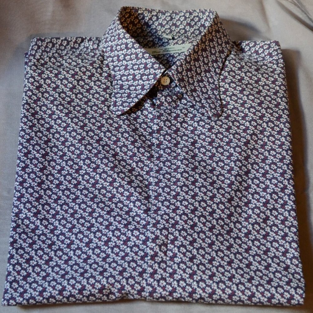 Ben Sherman‎ - Men's Floral  - 100% Cotton - Long Sleeve - Button Down Shirt XL